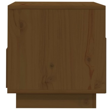 vidaXL Έπιπλο Τηλεόρασης Καφέ Μελί 60x35x37cm από Μασίφ Ξύλο Πεύκου