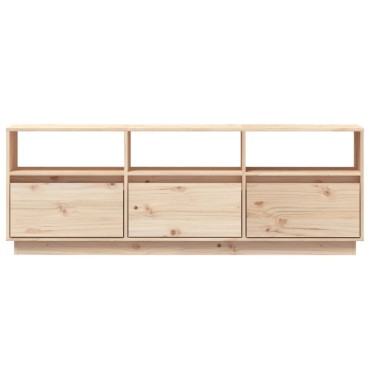 vidaXL Έπιπλο Τηλεόρασης 140x37x50cm από Μασίφ Ξύλο Πεύκου