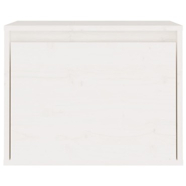 vidaXL Ντουλάπι Τοίχου Λευκά 45x30x35cm από Μασίφ Ξύλο Πεύκου 1 τεμ.