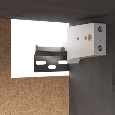 vidaXL Ντουλάπια Τοίχου 2 τεμ. Γκρι 45x30x35cm από Μασίφ Ξύλο Πεύκου