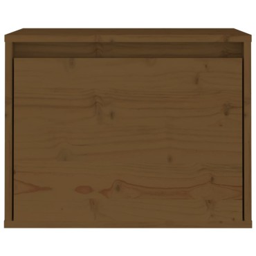 vidaXL Ντουλάπι Τοίχου Καφέ Μελί 45x30x35cm Μασίφ Ξύλο Πεύκου 1 τεμ.
