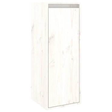 vidaXL Ντουλάπι Τοίχου Λευκό 30x30x80cm από Μασίφ Ξύλο Πεύκου 1 τεμ.