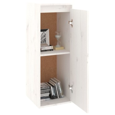 vidaXL Ντουλάπι Τοίχου Λευκό 30x30x80cm από Μασίφ Ξύλο Πεύκου 1 τεμ.
