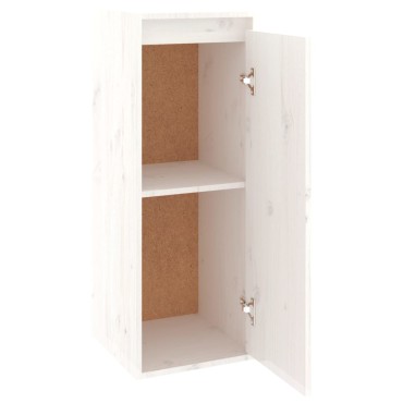 vidaXL Ντουλάπι Τοίχου Λευκό 30x30x80cm από Μασίφ Ξύλο Πεύκου 1 τεμ.