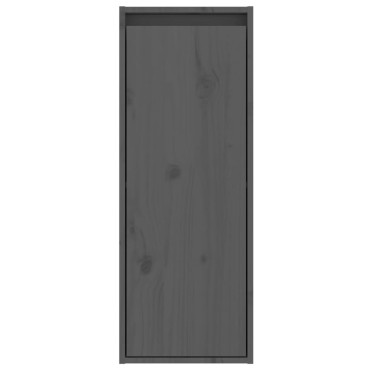 vidaXL Ντουλάπι Τοίχου Γκρι 30x30x80cm από Μασίφ Ξύλο Πεύκου 1 τεμ.