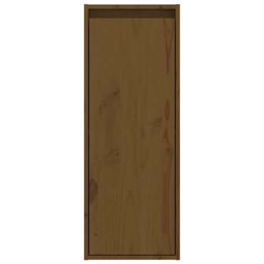 vidaXL Ντουλάπια Τοίχου 2 τεμ. Καφέ Μελί 30x30x80cm Μασίφ Ξύλο Πεύκου