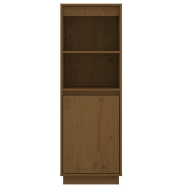 vidaXL Ντουλάπι Καφέ Μελί 37x34x110cm από Μασίφ Ξύλο Πεύκου 1 τεμ.