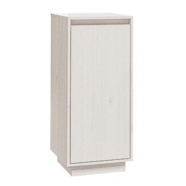 vidaXL Παπουτσοθήκη Λευκή 35x35x80cm από Μασίφ Ξύλο Πεύκου