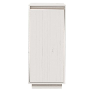 vidaXL Παπουτσοθήκη Λευκή 35x35x80cm από Μασίφ Ξύλο Πεύκου