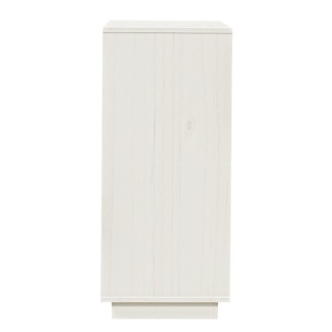 vidaXL Παπουτσοθήκη Λευκή 35x35x80cm από Μασίφ Ξύλο Πεύκου