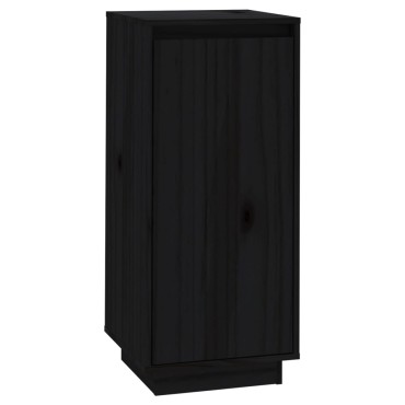 vidaXL Παπουτσοθήκη Μαύρη 35x35x80cm από Μασίφ Ξύλο Πεύκου