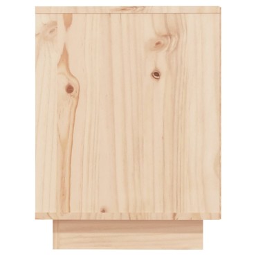 vidaXL Παπουτσοθήκη 110x34x45cm από Μασίφ Ξύλο Πεύκου