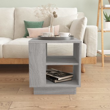 vidaXL Τραπεζάκι Σαλονιού Γκρι Sonoma 40x40x43cm Επεξεργασμένο Ξύλο 1 τεμ.