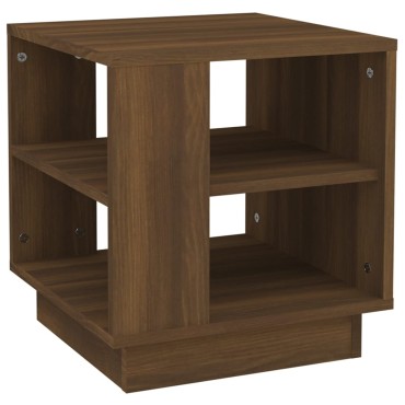 vidaXL Τραπεζάκι Σαλονιού Καφέ Δρυς 40x40x43cm Επεξεργασμένο Ξύλο 1 τεμ.