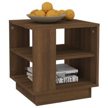 vidaXL Τραπεζάκι Σαλονιού Καφέ Δρυς 40x40x43cm Επεξεργασμένο Ξύλο 1 τεμ.