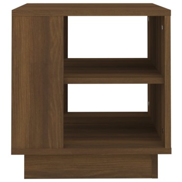 vidaXL Τραπεζάκι Σαλονιού Καφέ Δρυς 40x40x43cm Επεξεργασμένο Ξύλο 1 τεμ.