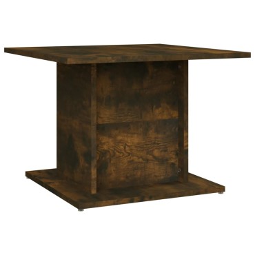 vidaXL Τραπεζάκι Σαλονιού Καπνιστή Δρυς 55,5x55,5x40cm Επεξεργ. Ξύλο 1 τεμ.