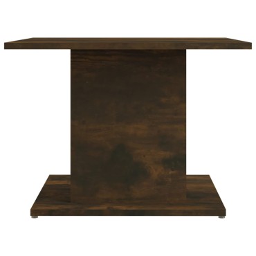 vidaXL Τραπεζάκι Σαλονιού Καπνιστή Δρυς 55,5x55,5x40cm Επεξεργ. Ξύλο 1 τεμ.