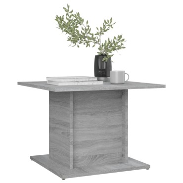 vidaXL Τραπεζάκι Σαλονιού Γκρι Sonoma 55,5x55,5x40cm Επεξεργ. Ξύλο 1 τεμ.