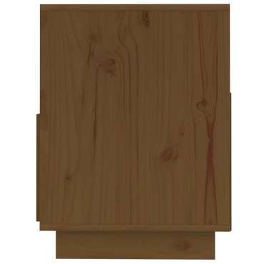 vidaXL Έπιπλο Τηλεόρασης Καφέ Μελί 140x37x50cm από Μασίφ Ξύλο Πεύκου