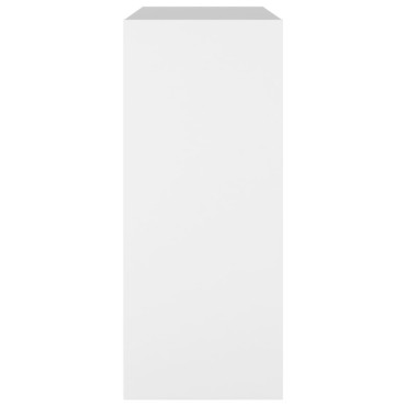 vidaXL Βιβλιοθήκη/Διαχωριστικό Χώρου Λευκό 80x30x72cm Επεξ. Ξύλο 1 τεμ.