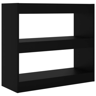 vidaXL Βιβλιοθήκη/Διαχωριστικό Χώρου Μαύρο 80x30x72cm 1 τεμ.