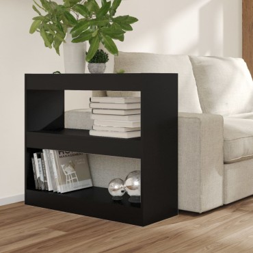 vidaXL Βιβλιοθήκη/Διαχωριστικό Χώρου Μαύρο 80x30x72cm 1 τεμ.