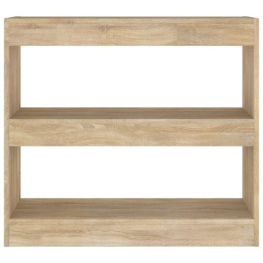 vidaXL Βιβλιοθήκη/Διαχωριστικό Χώρου Sonoma Δρυς 80x30x72cm 1 τεμ.