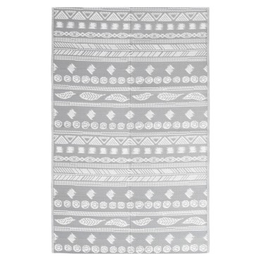 vidaXL Χαλί εξωτερικού χώρου ARAKIL Γκρι 160x230 cm PP