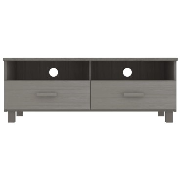 vidaXL Έπιπλο Τηλεόρασης HAMAR Αν. Γκρι 106x40x40cm Μασίφ Ξύλο Πεύκου