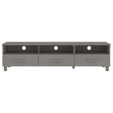 vidaXL Έπιπλο Τηλεόρασης HAMAR Αν. Γκρι 158x40x40cm Μασίφ Ξύλο Πεύκου