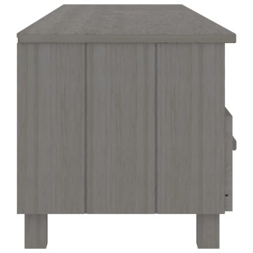 vidaXL Έπιπλο Τηλεόρασης HAMAR Αν. Γκρι 158x40x40cm Μασίφ Ξύλο Πεύκου