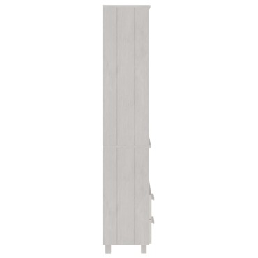 vidaXL Ραφιέρα HAMAR Λευκή 60x35x180cm από Μασίφ Ξύλο Πεύκου 1 τεμ.