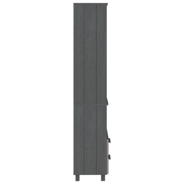 vidaXL Ραφιέρα HAMAR Σκ. Γκρι 60x35x180cm από Μασίφ Ξύλο Πεύκου 1 τεμ.