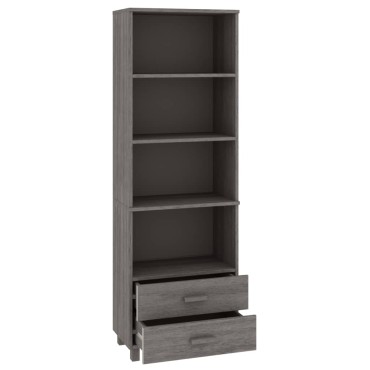 vidaXL Ντουλάπι HAMAR Αν. Γκρι 60x35x180cm Μασίφ Ξύλο Πεύκου 1 τεμ.