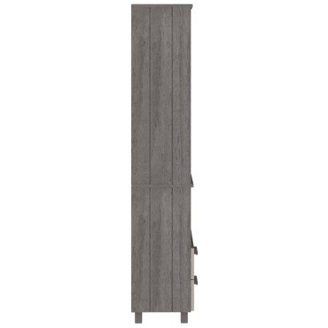 vidaXL Ντουλάπι HAMAR Αν. Γκρι 60x35x180cm Μασίφ Ξύλο Πεύκου 1 τεμ.