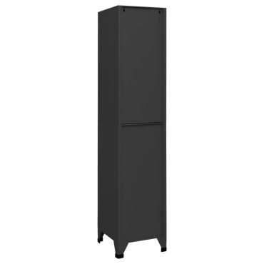 vidaXL Φοριαμός Ανθρακί 38x40x180cm από Ατσάλι 1 τεμ.