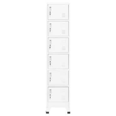 vidaXL Φοριαμός Λευκός 38x40x180cm Ατσάλινος 1 τεμ.