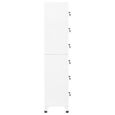 vidaXL Φοριαμός Λευκός 38x40x180cm Ατσάλινος 1 τεμ.