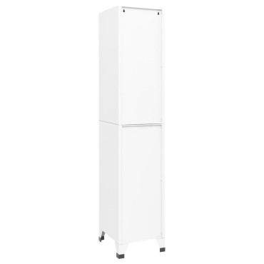 vidaXL Φοριαμός Λευκός 38x40x180cm Ατσάλινος 1 τεμ.