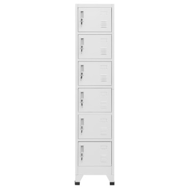 vidaXL Φοριαμός Ανοιχτό Γκρι 38x40x180cm Ατσάλινος 1 τεμ.