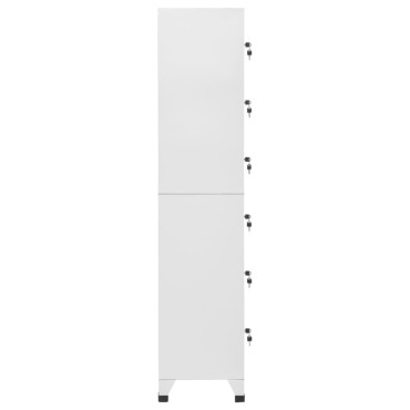 vidaXL Φοριαμός Ανοιχτό Γκρι 38x40x180cm Ατσάλινος 1 τεμ.