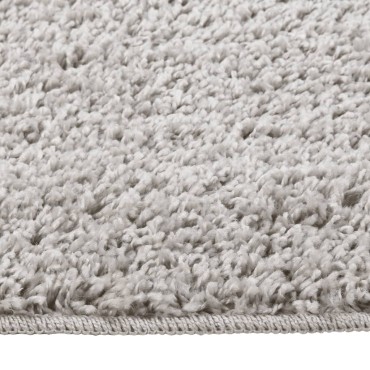 vidaXL Χαλί Shaggy Αντιολισθητικό Ανοιχτό Γκρι 80x150cm