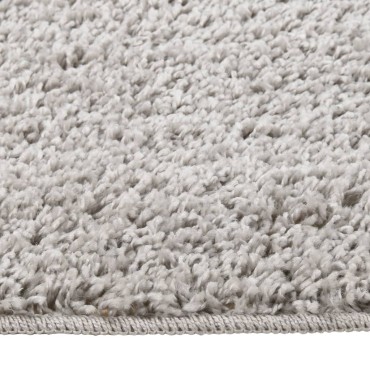 vidaXL Χαλί Shaggy Αντιολισθητικό Ανοιχτό Γκρι 140x200cm