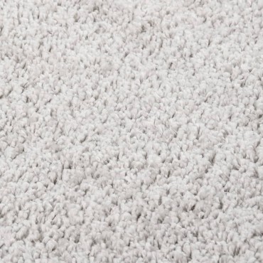 vidaXL Χαλί Shaggy Αντιολισθητικό Ανοιχτό Γκρι 140x200cm