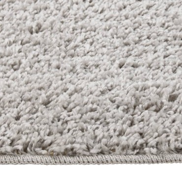vidaXL Χαλί Shaggy Αντιολισθητικό Ανοιχτό Γκρι 200x290cm