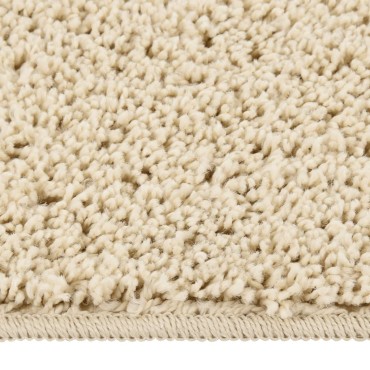 vidaXL Χαλί Shaggy Αντιολισθητικό Κρεμ 120x170cm