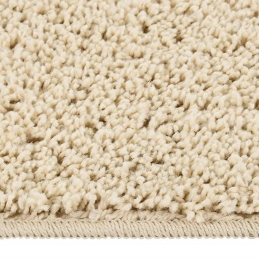vidaXL Χαλί Shaggy Αντιολισθητικό Κρεμ 160x230cm