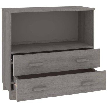 vidaXL Ντουλάπι HAMAR Αν. Γκρι 85x35x80cm από Μασίφ Ξύλο Πεύκου 1 τεμ.