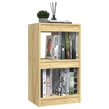 vidaXL Βιβλιοθήκη 40x30x71,5cm από Μασίφ Ξύλο Πεύκου 1 τεμ.